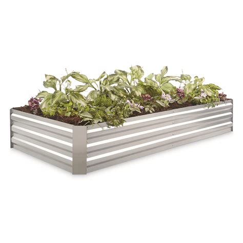 galvanized metal sheet planter box|castlecreek galvanized steel planter boxes.